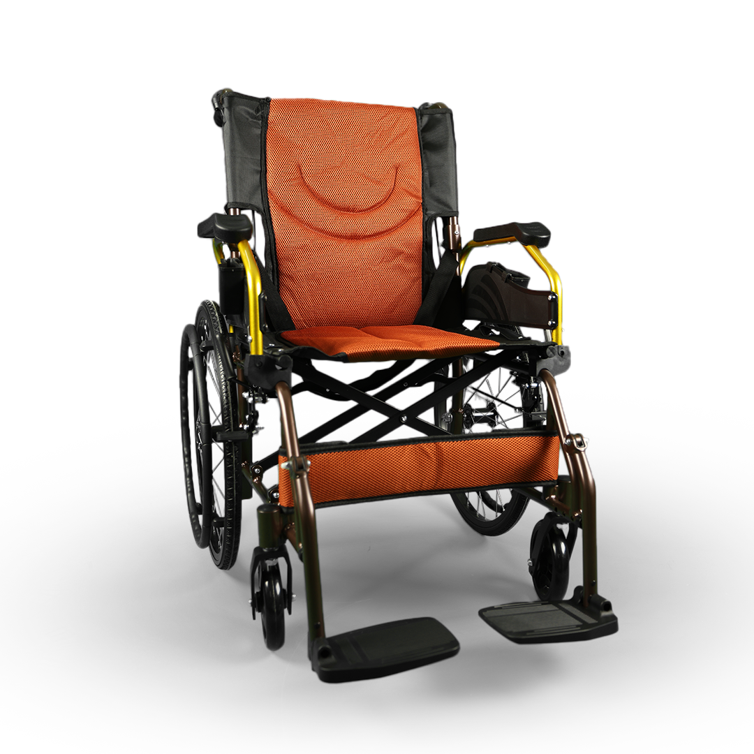 KYN Gold Aluminum Wheelchair ( 45 CM ) - KY863LAJ-E